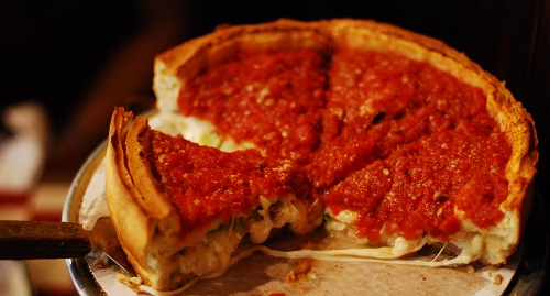 Chicago style pizza