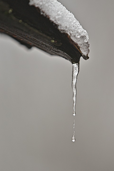 Snow on Roof Ice