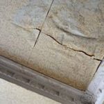 signs of water damage on the ceiling of a home