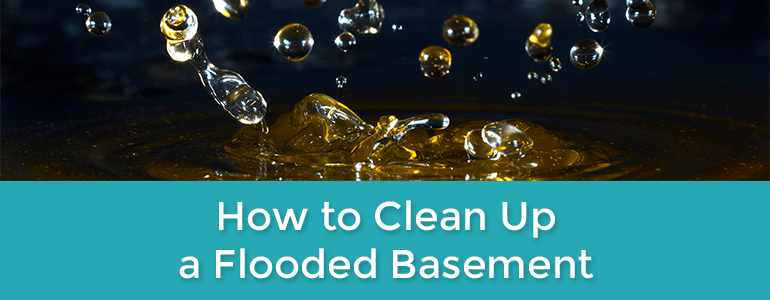 how to clean a flooded basement