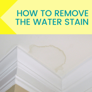 how to remove a water stain