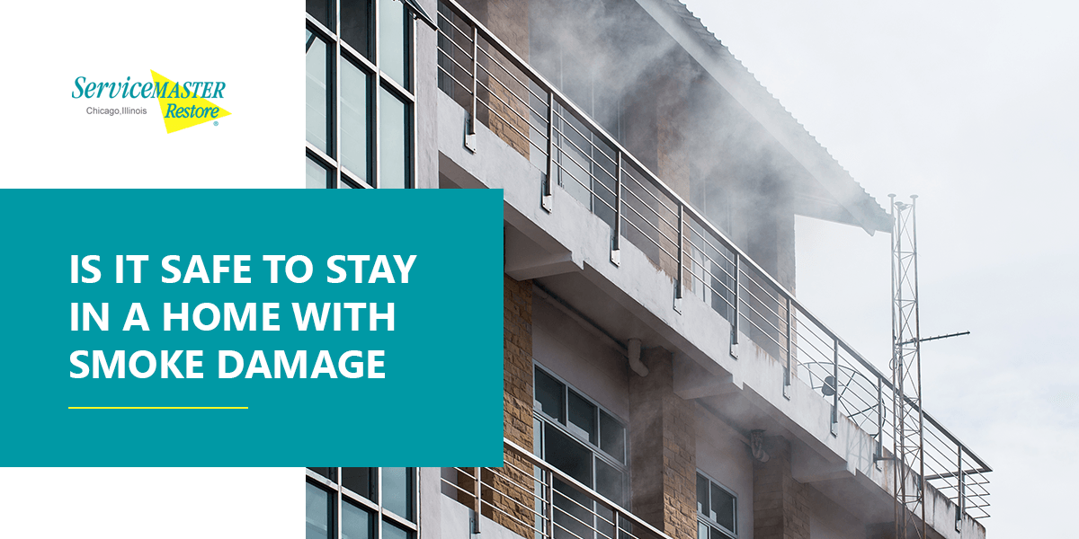 Is it safe to stay in a home with smoke damage
