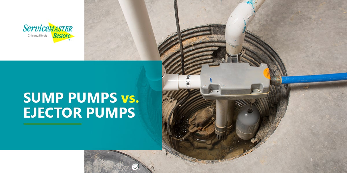 Sump pumps vs. ejector pumps